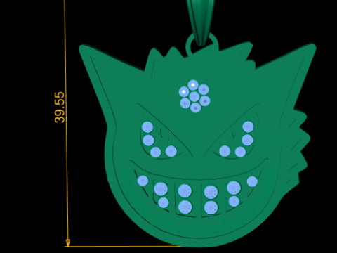 DEVIL FACE PENDANT 3D PRINTABLE MODEL Model 3D