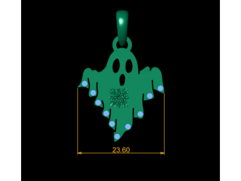 GHOST PENDANT 3D PRINTABLE MODEL 3D Model
