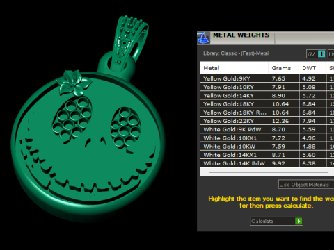 CREEPY FACE PENDANT 3D PRINTABLE MODEL 3D Modell