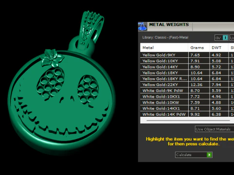 CREEPY FACE PENDANT 3D PRINTABLE MODEL 3D Model