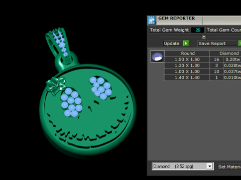 CREEPY FACE PENDANT 3D PRINTABLE MODEL 3D Model