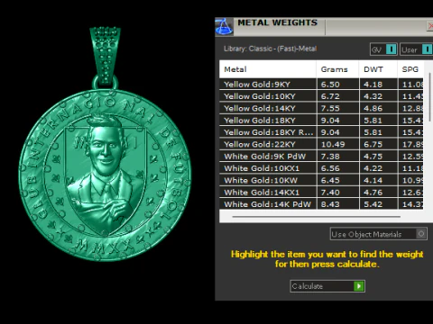 GENTLEMEN COIN PENDANT 3D PRINTABLE MODEL 3D Model