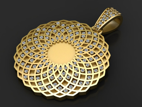 HIP HOP GOLDEN PENDANT 3D PRINTABLE MODEL Model 3D