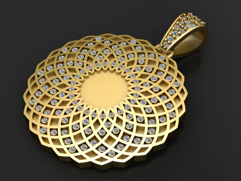 HIP HOP GOLDEN PENDANT 3D PRINTABLE MODEL 3D Model