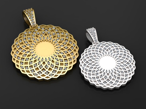 HIP HOP GOLDEN PENDANT 3D PRINTABLE MODEL Model 3D