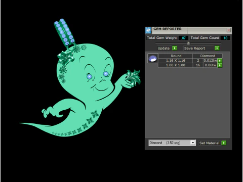 CASPER CARTOON PENDANT 3D PRINTABLE MODEL 3D Model
