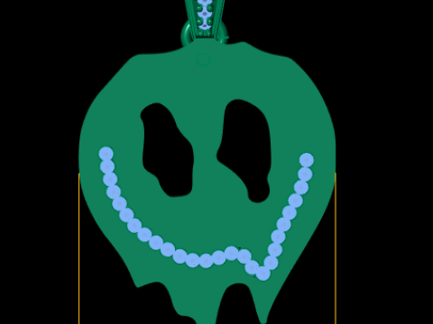 HIP HOP GHOST PENDANT 3D PRINTABLE MODEL 3D 模型