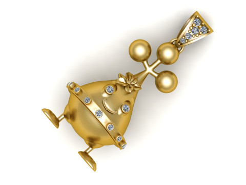 CUTE CARTOON PENDANT 3D PRINTABLE MODEL Modèle 3D