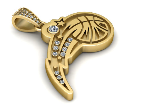 FLYING BALL PENDANT 3D PRINTABLE MODEL 3D Model