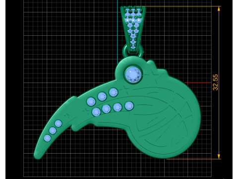 FLYING BALL PENDANT 3D PRINTABLE MODEL 3D Model