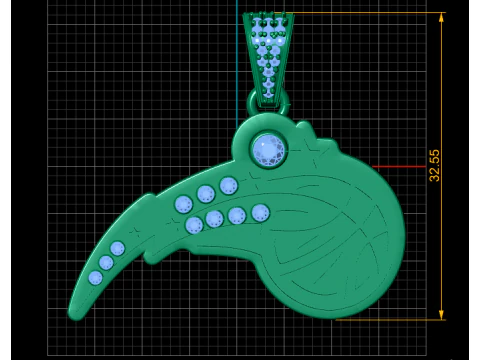 FLYING BALL PENDANT 3D PRINTABLE MODEL 3D Model