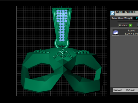 FACE MASK PENDANT 3D PRINTABLE MODEL 3D Model