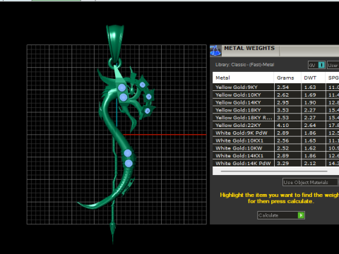 SERPENT DRAGON PENDANT 3D PRINTABLE MODEL Model 3D