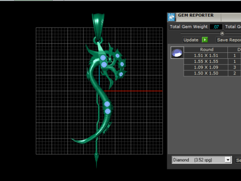 SERPENT DRAGON PENDANT 3D PRINTABLE MODEL Model 3D