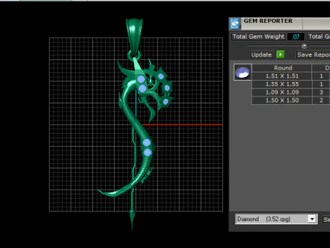 SERPENT DRAGON PENDANT 3D PRINTABLE MODEL 3D Model