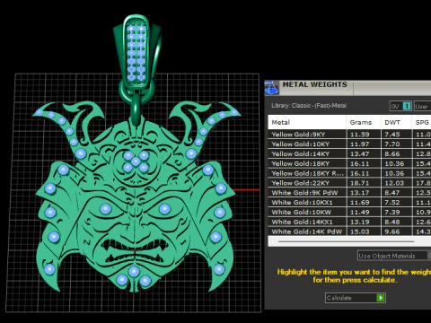DEMON FACE MASK PENDANT 3D PRINTABLE MODEL 3D Model