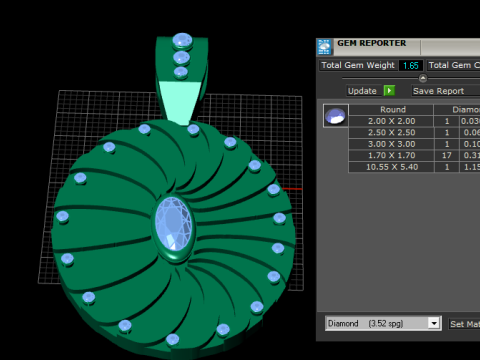 ARJUN CHAKRA GOLDEN PENDANT 3D PRINTABLE MODEL Model 3D