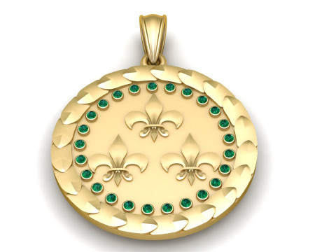 PRECIOUS DESIGN PENDANT 3D PRINTABLE MODEL Modello 3D