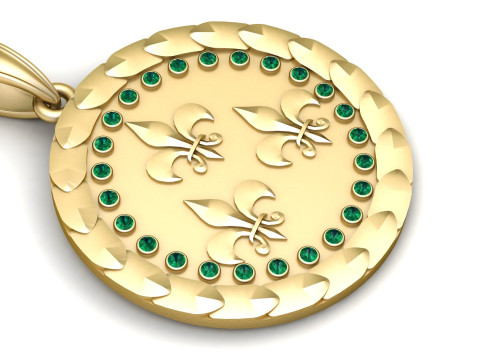 PRECIOUS DESIGN PENDANT 3D PRINTABLE MODEL 3D 模型