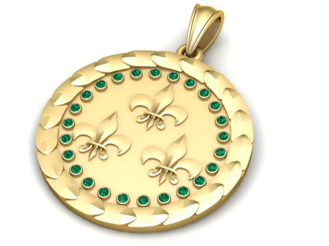 PRECIOUS DESIGN PENDANT 3D PRINTABLE MODEL 3D Model