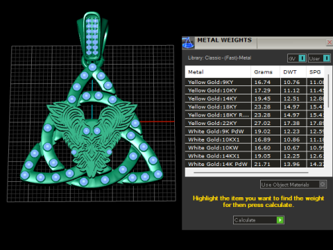 TRINITY DESIGN OWL BIRD PENDANT 3D PRINTABLE MODEL 3D Модель