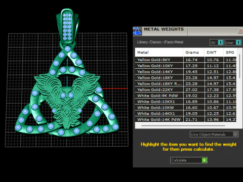 TRINITY DESIGN OWL BIRD PENDANT 3D PRINTABLE MODEL 3D Model