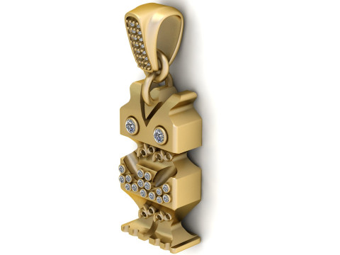 UNIQUE PENDANT 3D PRINTABLE MODEL 3Dモデル