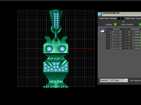 UNIQUE PENDANT 3D PRINTABLE MODEL 3Dモデル