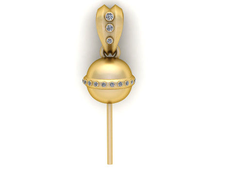 LOLLYPOP CANDY PENDANT 3D PRINTABLE MODEL 3D Модель