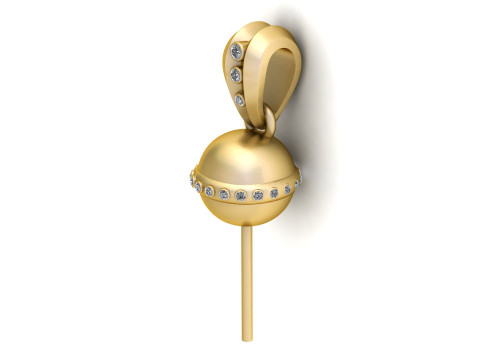LOLLYPOP CANDY PENDANT 3D PRINTABLE MODEL 3D 모델