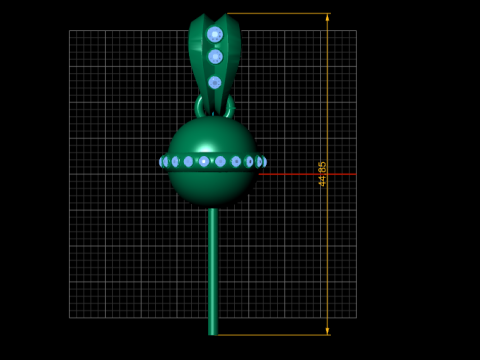 LOLLYPOP CANDY PENDANT 3D PRINTABLE MODEL 3D 모델