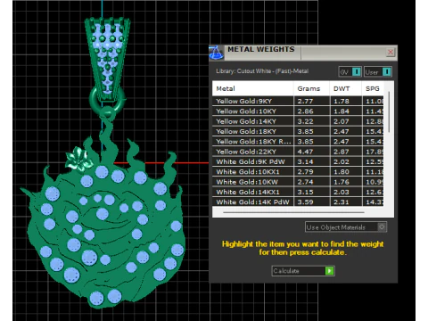 ROSE FLOWER DESIGN PENDANT 3D PRINTABLE MODEL 3D Model