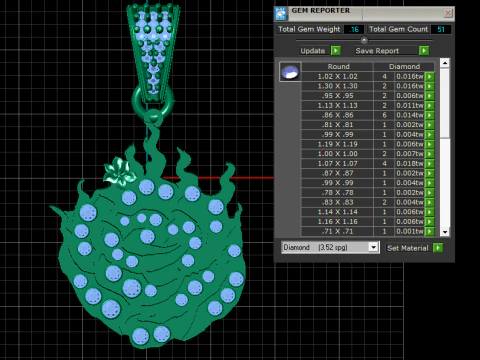 ROSE FLOWER DESIGN PENDANT 3D PRINTABLE MODEL 3D Model