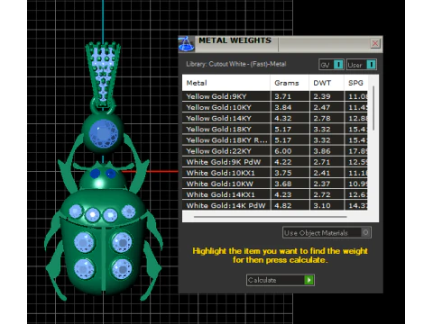 BEETLE INSECT PENDANT 3D PRINTABLE MODEL 3D Model