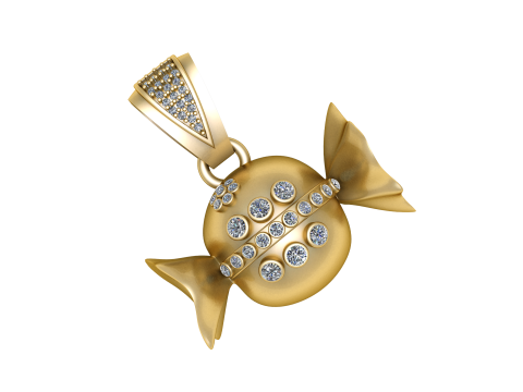CANDY PENDANT 3D PRINTABLE MODEL Modelo 3D