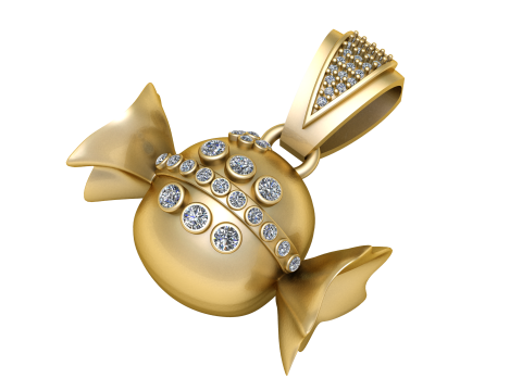 CANDY PENDANT 3D PRINTABLE MODEL 3Dモデル