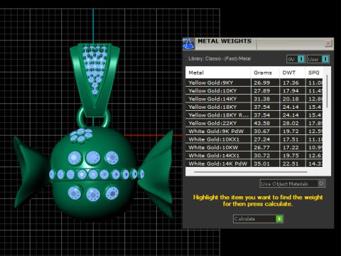 CANDY PENDANT 3D PRINTABLE MODEL 3Dモデル