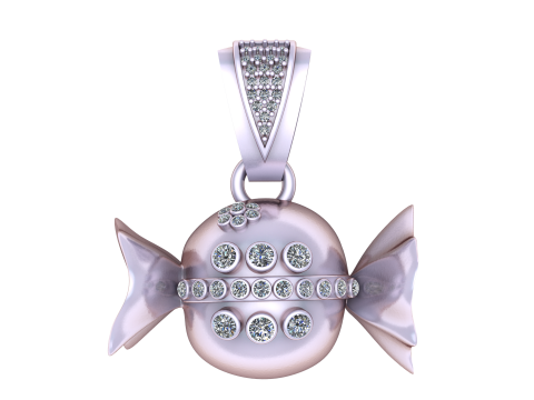CANDY PENDANT 3D PRINTABLE MODEL 3Dモデル