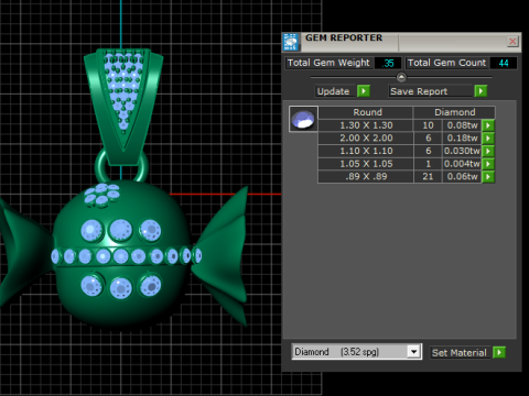 CANDY PENDANT 3D PRINTABLE MODEL 3Dモデル