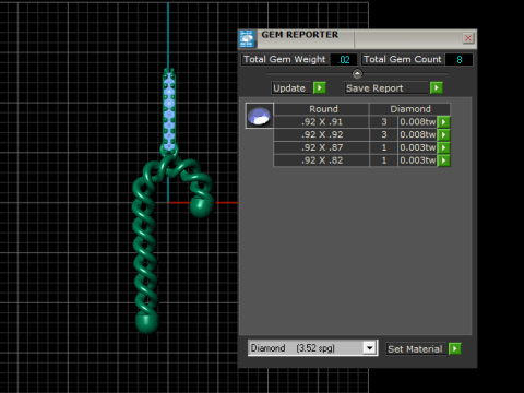 CANDY CANE PENDANT 3D PRINTABLE MODEL 3D 모델