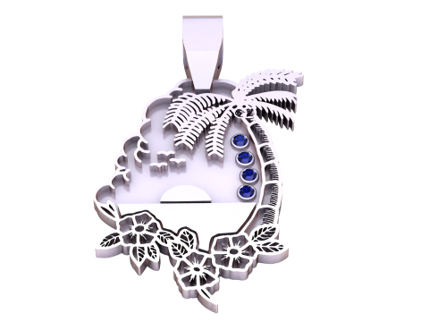ISLAND STYLE PENDANT 3D PRINTABLE MODEL 3D Model