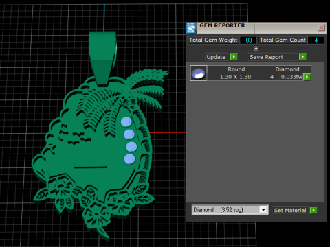 ISLAND STYLE PENDANT 3D PRINTABLE MODEL 3D Model