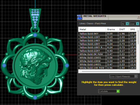 MEN FACE COIN PENDANT 3D PRINTABLE MODEL 3Dモデル