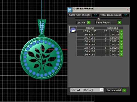 TREE COIN PENDANT 3D PRINTABLE MODEL 3D Model