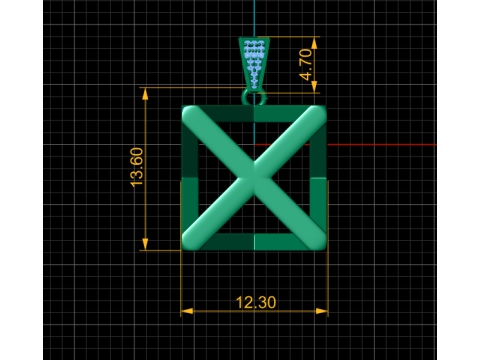 STYLISH DESIGN PENDANT 3D PRINTABLE MODEL Modelo 3D