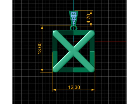 STYLISH DESIGN PENDANT 3D PRINTABLE MODEL 3D Model