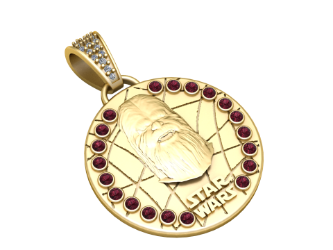 STAR WAR COIN PENDANT 3D PRINTABLE MODEL 3D 모델