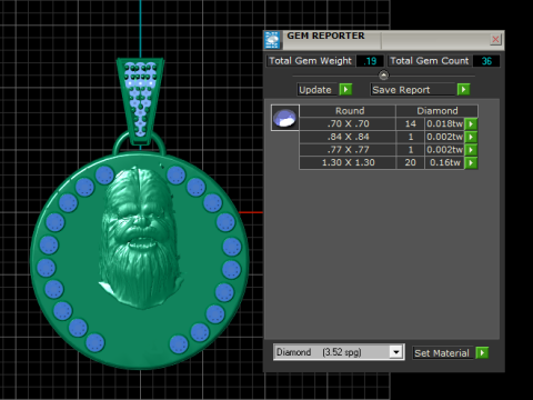 STAR WAR COIN PENDANT 3D PRINTABLE MODEL 3D मॉडल