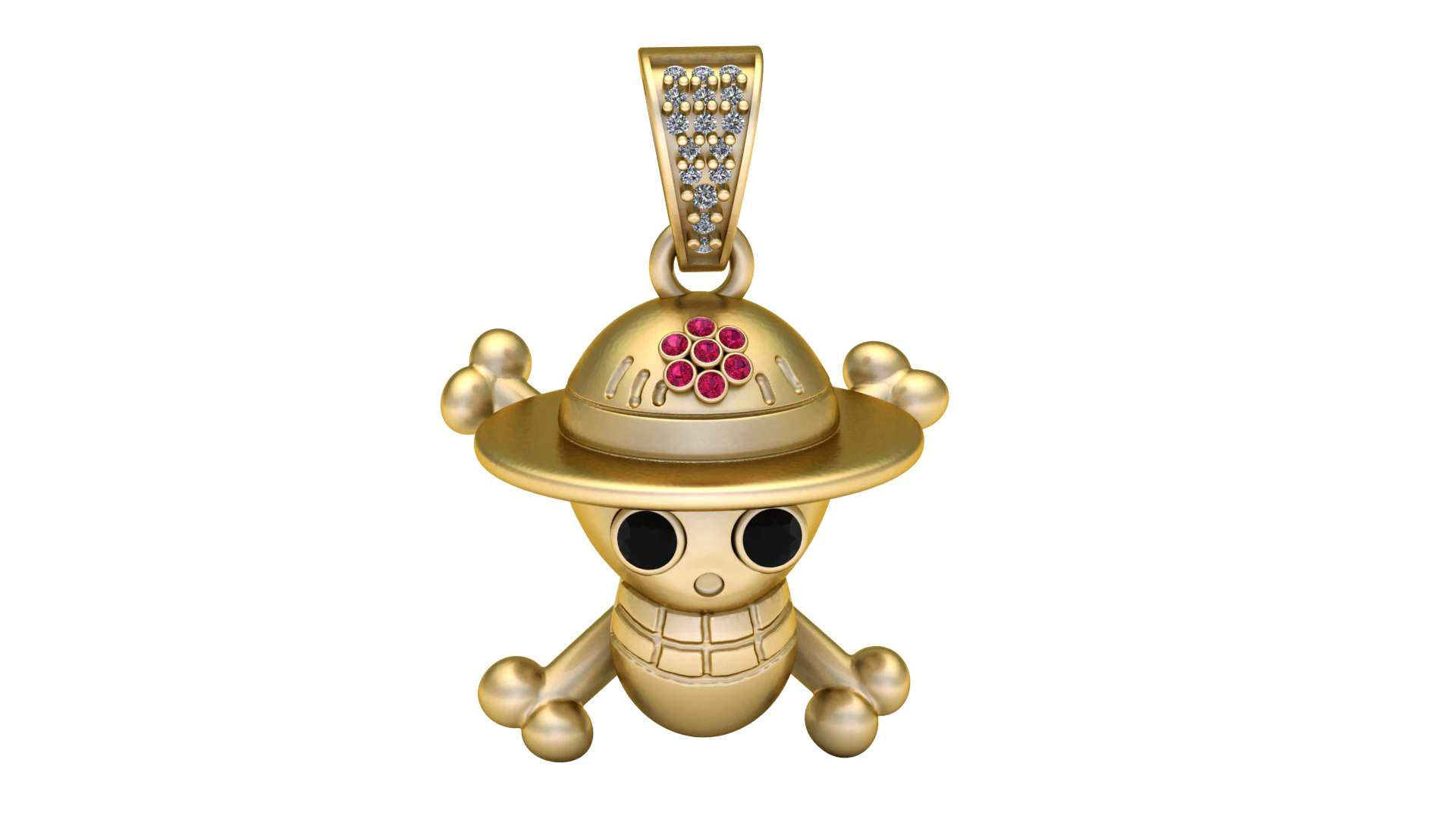 SKULL FACE PENDANT 3D PRINTABLE MODEL 3D Model .c4d .max .obj .3ds .fbx .stl .blend