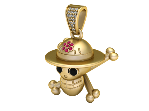 SKULL FACE PENDANT 3D PRINTABLE MODEL 3D 모델